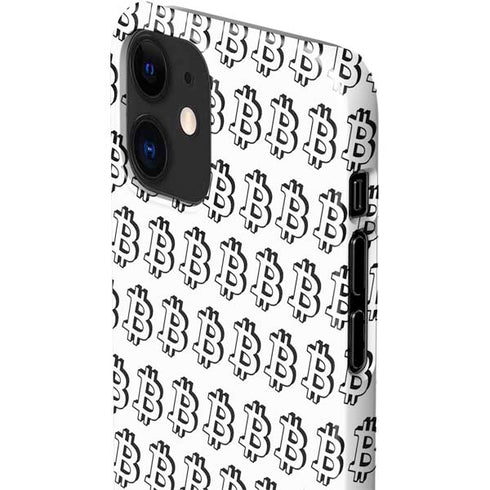 Bitcoin Pattern iPhone 12 Mini Lite Case