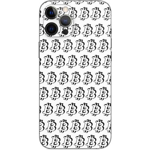 Bitcoin Pattern iPhone 12 Pro Max Skin