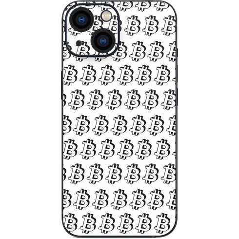 Bitcoin Pattern iPhone 13 Mini Skin