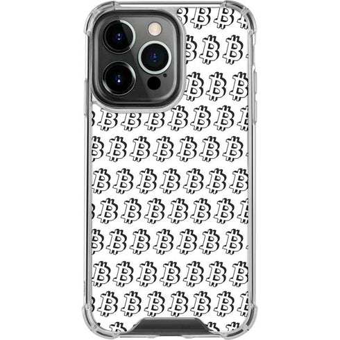 Bitcoin Pattern iPhone 13 Pro Clear Case