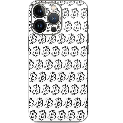 Bitcoin Pattern iPhone 13 Pro Skin