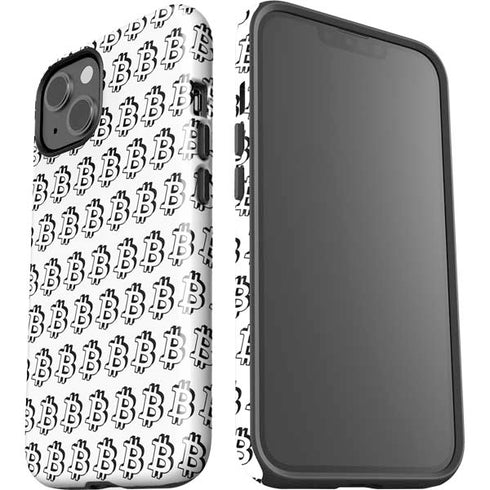 Bitcoin Pattern iPhone 15 Plus Impact Case