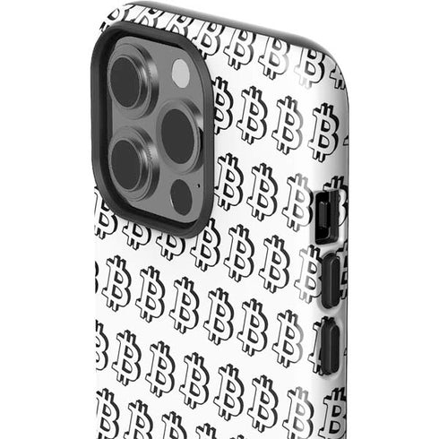 Bitcoin Pattern iPhone 15 Pro Impact Case