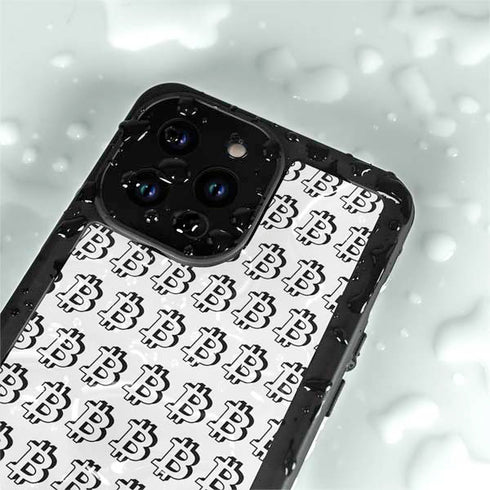 Bitcoin Pattern iPhone 14 Pro Max Waterproof Case