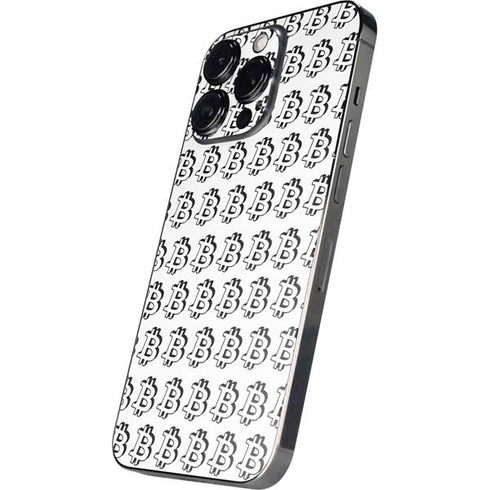 Bitcoin Pattern iPhone 14 Pro Skin