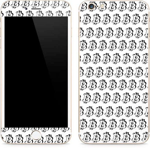 Bitcoin Pattern iPhone 6/6s Plus Skin