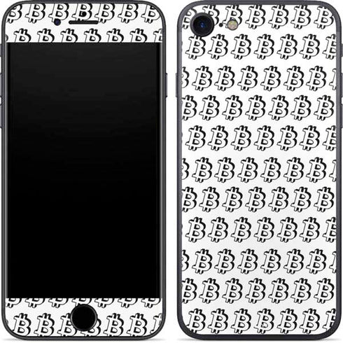 Bitcoin Pattern iPhone 8 Skin