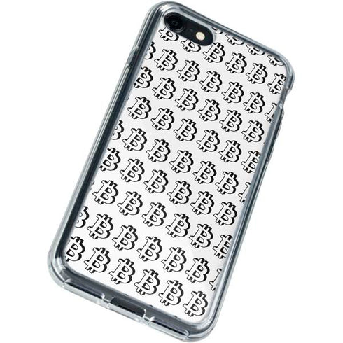 Bitcoin Pattern iPhone SE (2nd & 3rd Gen) Clear Case