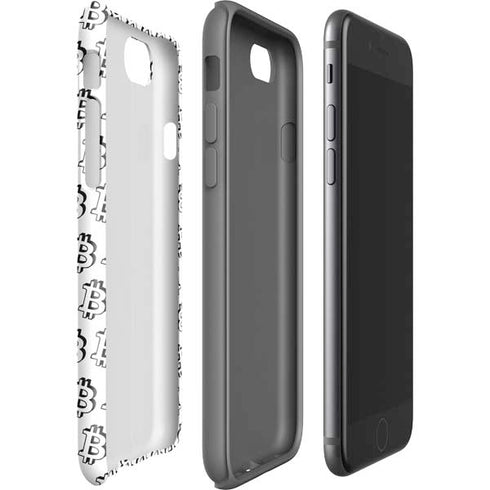 Bitcoin Pattern iPhone SE (2nd & 3rd Gen) Pro Case