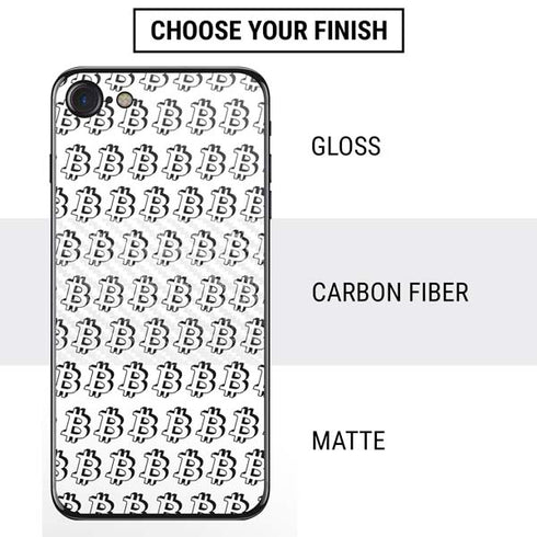 Bitcoin Pattern iPhone SE (2nd & 3rd Gen) Skin