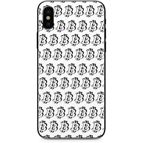 Bitcoin Pattern iPhone XS Max Skin