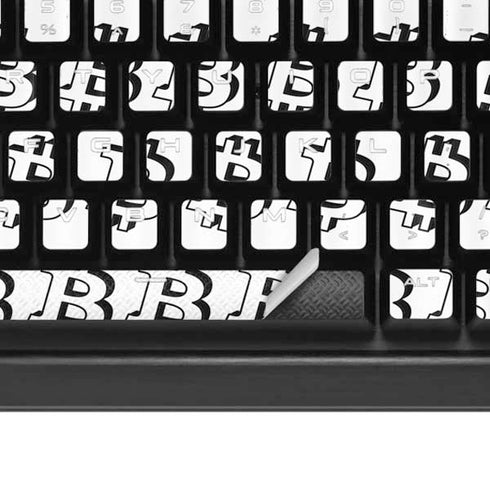 Bitcoin Pattern K95 RGB PLATINUM Mechanical Gaming Keyboard Skin