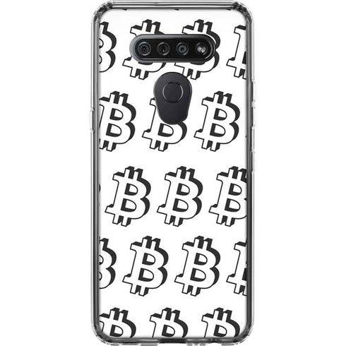 Bitcoin Pattern LG K51/Q51 Clear Case