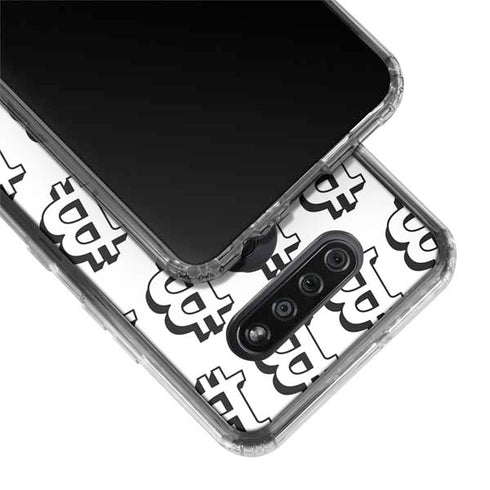 Bitcoin Pattern LG K51/Q51 Clear Case