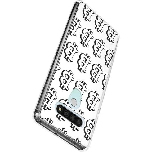 Bitcoin Pattern LG Stylo 6 Clear Case