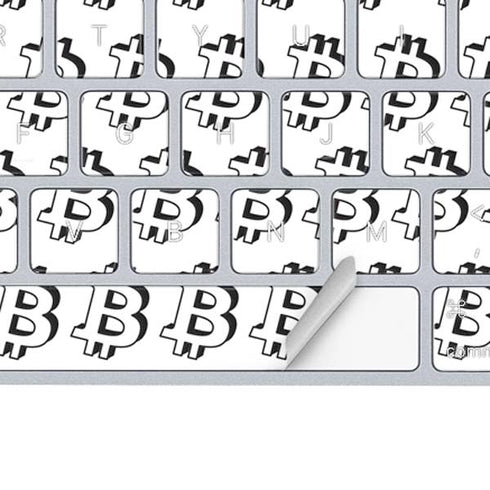 Bitcoin Pattern Magic Keyboard Skin