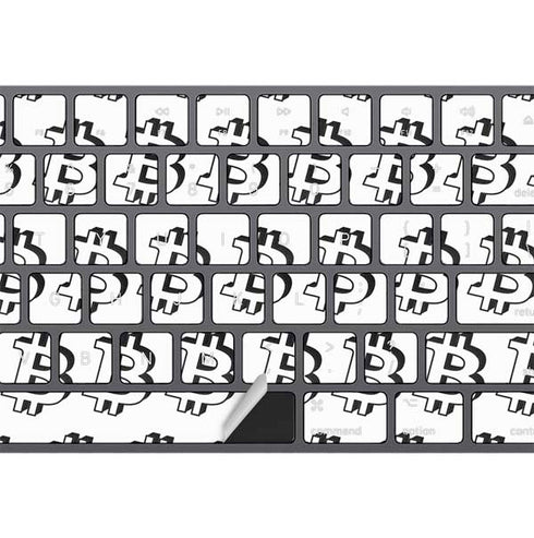Bitcoin Pattern Magic Keyboard with Numeric Keypad Skin