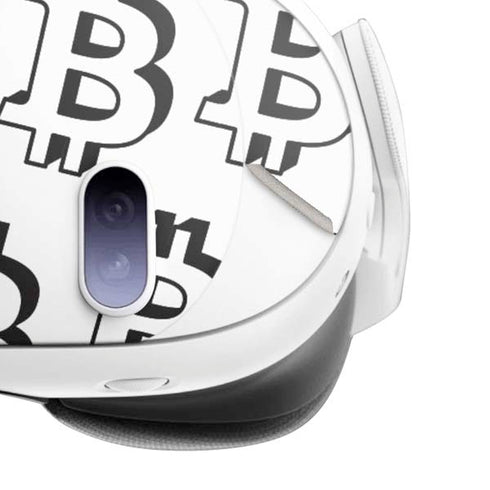 Bitcoin Pattern Meta Quest 3 Skin