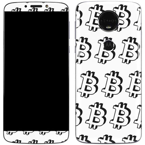 Bitcoin Pattern Moto E5 Plus Skin