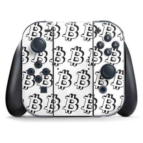 Bitcoin Pattern Nintendo Switch (2017-2021) Joy-Con Controller Skin
