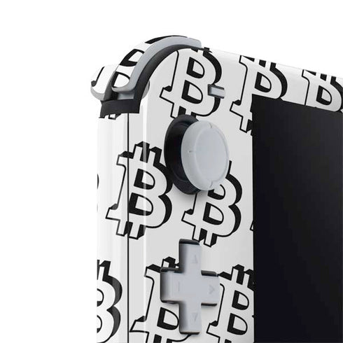 Bitcoin Pattern Nintendo Switch Lite Skin