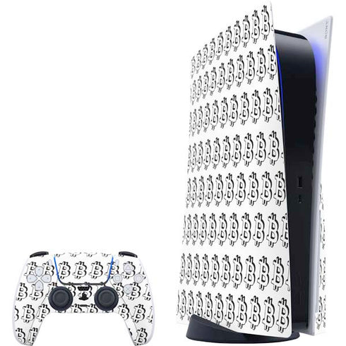 Bitcoin Pattern PS5 Bundle Skin