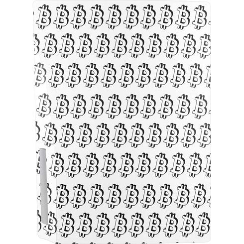 Bitcoin Pattern PS5 Console Skin