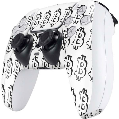 Bitcoin Pattern PS5 Controller Skin