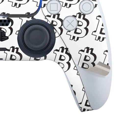 Bitcoin Pattern PS5 Controller Skin
