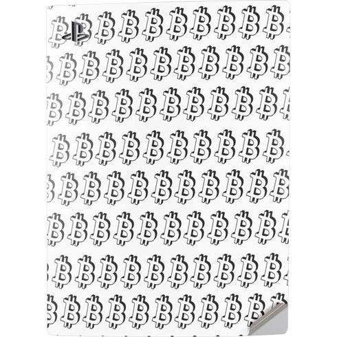 Bitcoin Pattern PS5 Digital Edition Console Skin