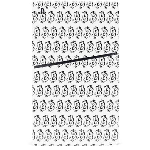 Bitcoin Pattern PS5 Slim Disk Console Skin