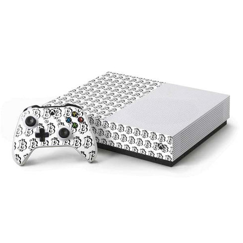 Bitcoin Pattern Xbox One S All-Digital Edition Bundle Skin