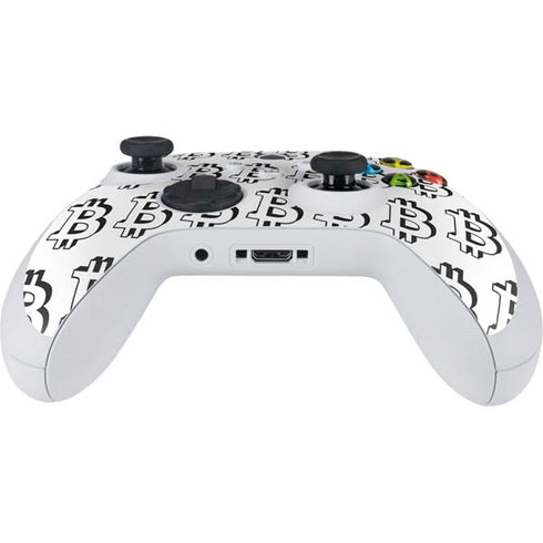 Bitcoin Pattern Xbox Series S Controller Skin