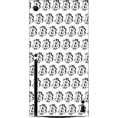 Bitcoin Pattern Xbox Series X Console Skin