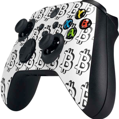 Bitcoin Pattern Xbox Series X Controller Skin
