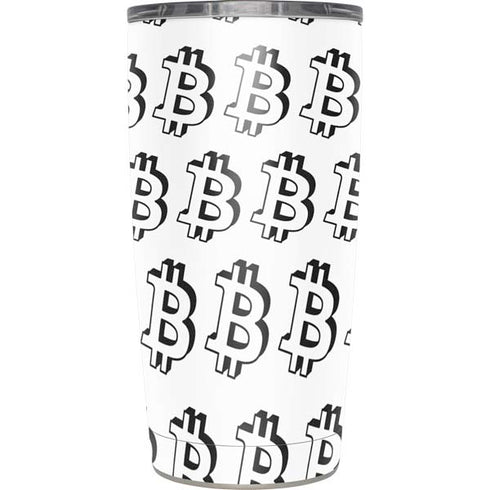 Bitcoin Pattern Yeti 20oz Tumbler Skin