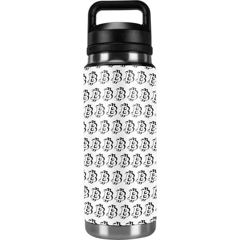 Bitcoin Pattern YETI Rambler 26oz Bottle Skin