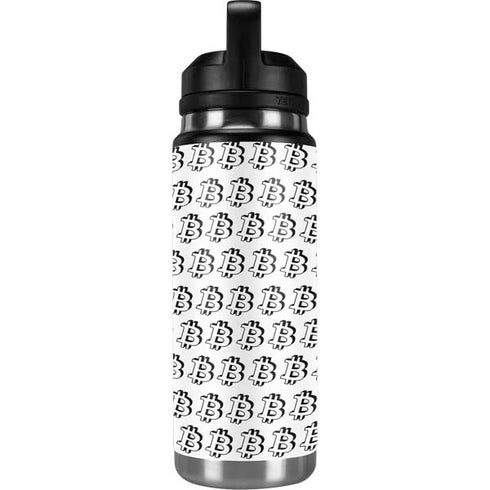 Bitcoin Pattern YETI Rambler 26oz Bottle Skin