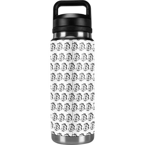 Bitcoin Pattern YETI Rambler 26oz Bottle Skin