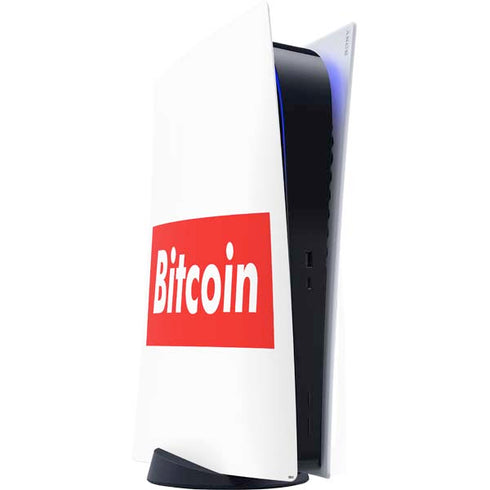 Bitcoin Crypto PS5 Digital Edition Console Skin