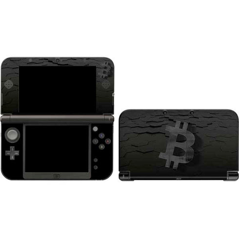 Bitcoin Textured Logo 3DS XL 2015 Skin