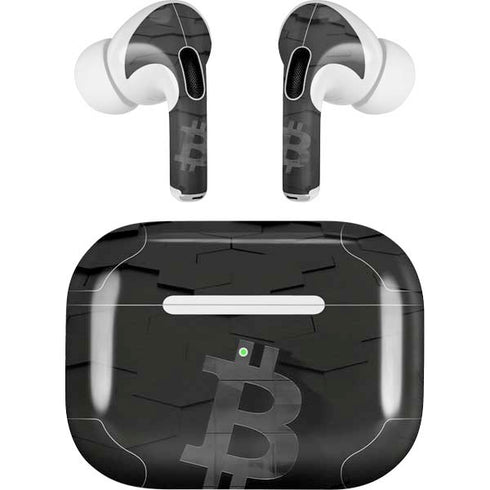 Bitcoin Textured Logo AirPods Pro 2nd Gen Skin