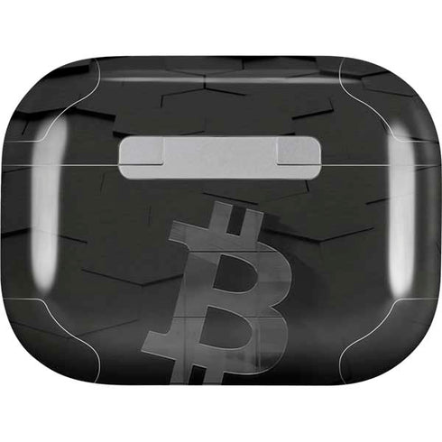 Bitcoin Textured Logo AirPods Pro 2nd Gen Skin