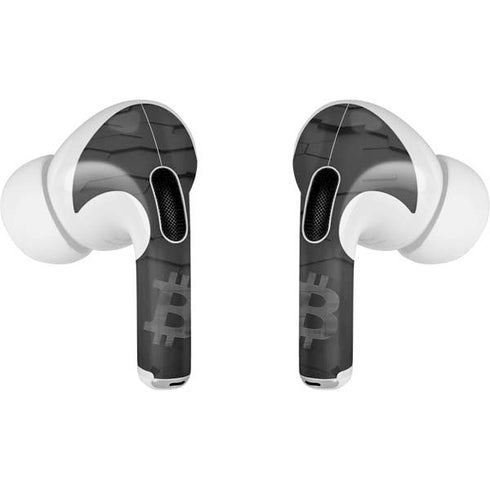 Bitcoin Textured Logo AirPods Pro 2nd Gen Skin