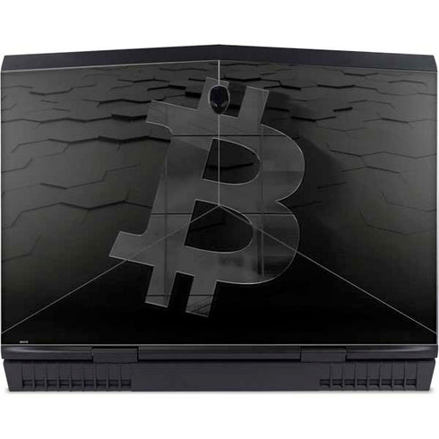 Bitcoin Textured Logo Dell Alienware Skin