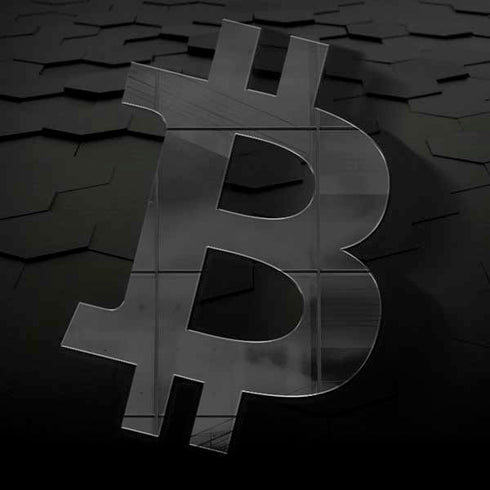 Bitcoin Textured Logo Dell Alienware Skin