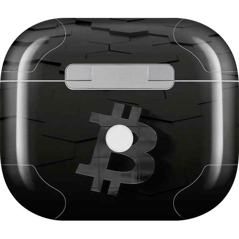 Bitcoin Textured Logo Apple AirPods (3rd Gen 2021) Skin