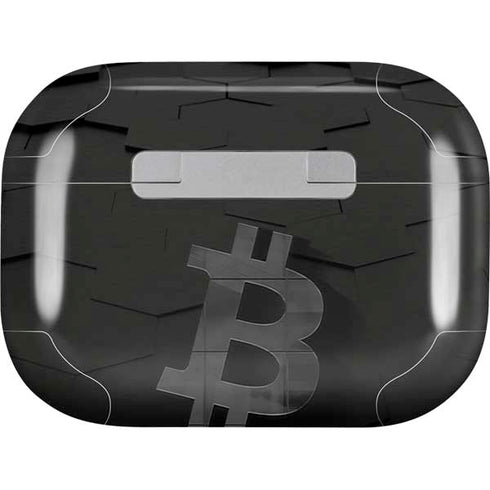 Bitcoin Textured Logo Apple AirPods Pro Skin