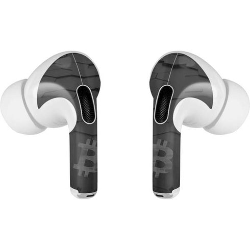 Bitcoin Textured Logo Apple AirPods Pro Skin