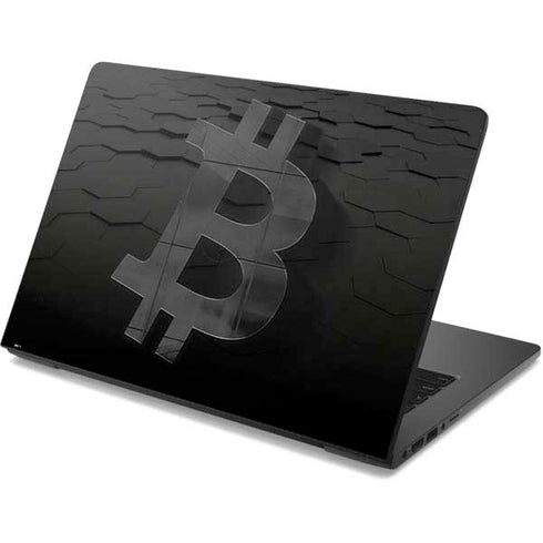 Bitcoin Textured Logo Dell Chromebook Skin